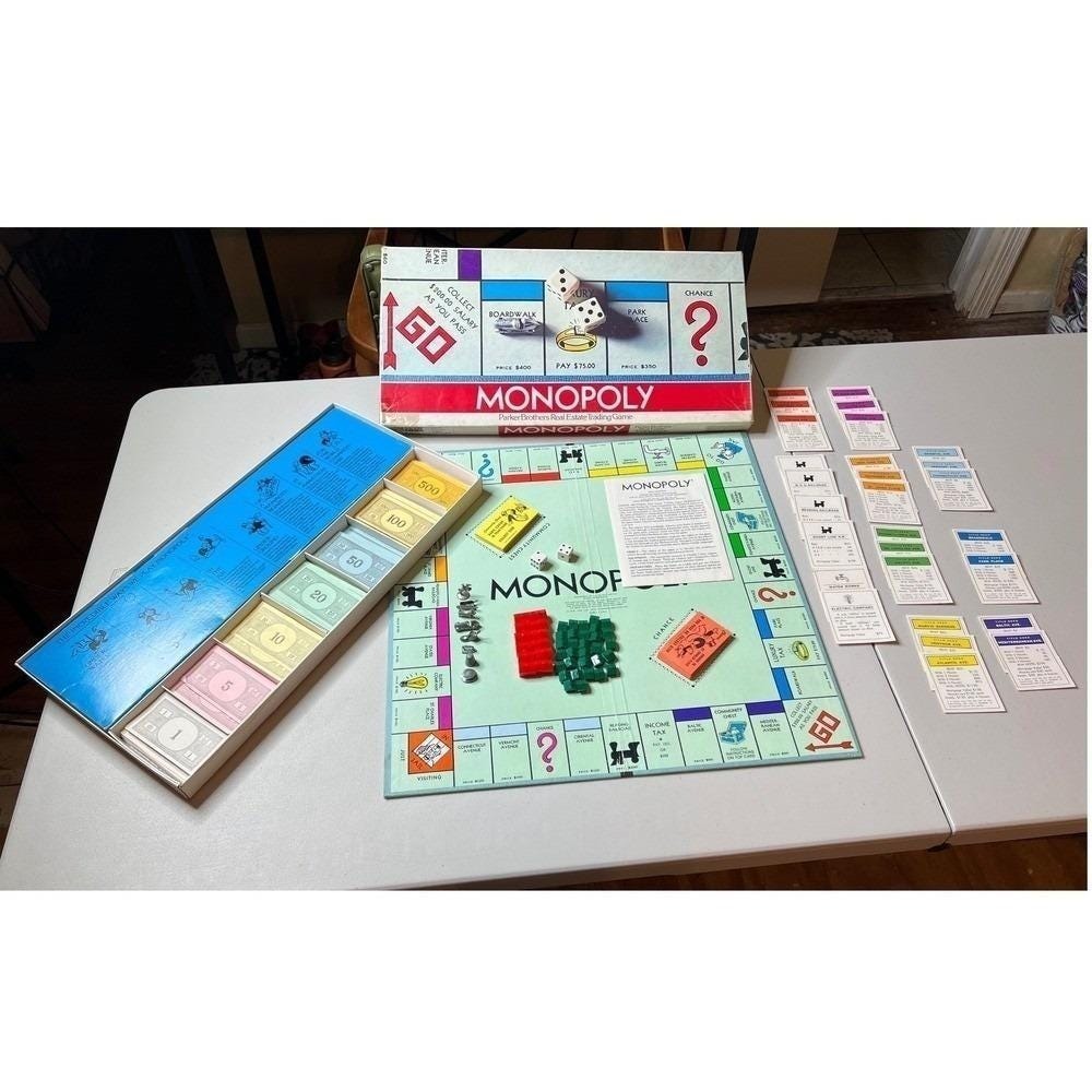 Vintage Monopoly Board Game, Parker Brothers 1973 Edition Classic‎